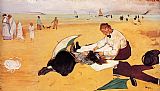 Edgar Degas At the Beach painting